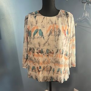 English Laundry bird print blouse